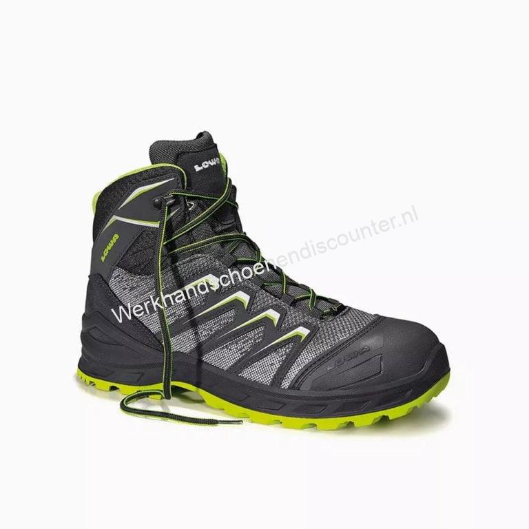 LOWA veiligheidsschoen LARROX Work GTX grey Mid S3 CI werkhandschoenendiscounter