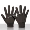Katoenen jersey handschoen 10OZ met tricot boord kleur bruin