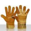 Bullflex Werkhandschoenen Artikelnr. 10147 Foam gevoerde splitlederen handschoen met katoenen doek en kap.