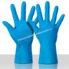 werkhandschoenendiscounter huishoud latex blauw met vlokvoering lengte 30 cm