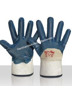 Werkhandschoen met NBR coating en ventilerende rug op jersey voering met canvas kap.EN 388Beschikbaar in maten 10 Merk: nbr nitril handschoenen