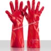 Bullflex PVC Werkhandschoenen Artikelnr. 10373 Gecoate PVC handschoen met een lengte van 40 cm.