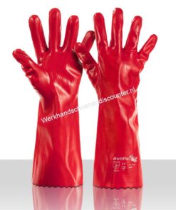 Bullflex PVC Werkhandschoenen Artikelnr. 10373 Gecoate PVC handschoen met een lengte van 40 cm.