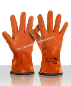 Bullthermo Werkhandschoenen Artikelnr. 10385 Wintergevoerde PVC handschoen met antislip profiel.